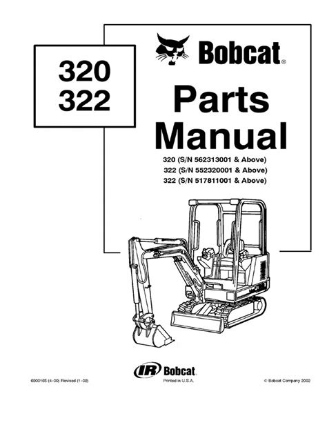 bobcat 322 mini excavator parts|bobcat 322 parts manual free.